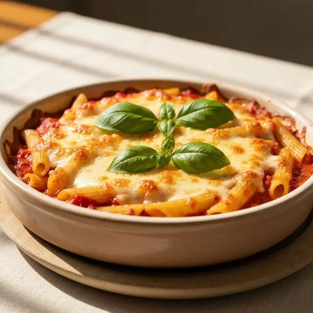 Pasta al forno gratinata